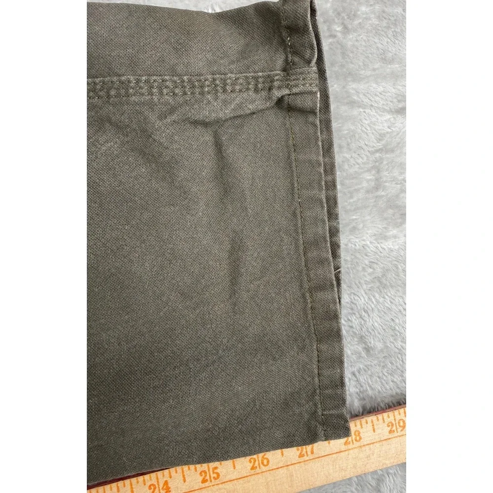 Dickies Carpenter Pants Mens 34x30 Gray Olive Stretch Duck Canvas Work Utility